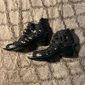 Polka Dot Gladiator Sandals